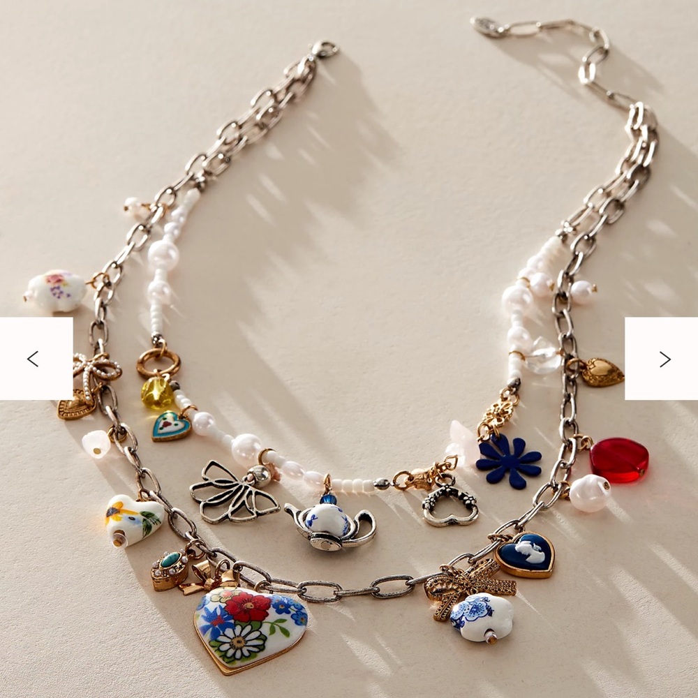 Free people Maxamillion Charm Necklace-Coquette Candy